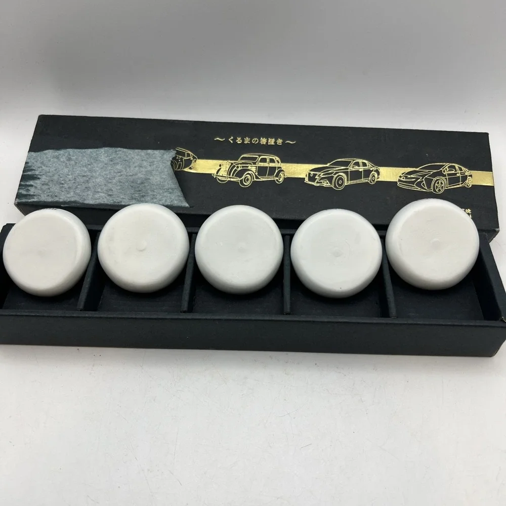 Limited Edition Tajimi Japan Mino Ware Automobile Chopstick Holder Set  RARE